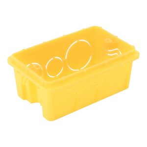 Caixa de Embutir 4x2 em PVC Tramontina Amarela