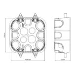 Caixa de Embutir 4×4 para Drywall (Gesso) Tramontina Amarela - Miniatura