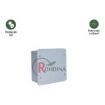 Caixa de Passagem de Sobrepor 20 x 20 cm em PVC Branca Rohdina Rohdbox – Ref. 825083 - Miniatura