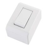 Caixa de Sobrepor com 1 Interruptor Simples 10 A 250 V Tramontina Lizflex Branca – Ref. 57304001 - Miniatura