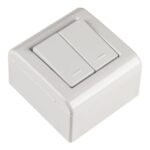 Caixa de Sobrepor com 2 Interruptores Simples 10 A 250 V Tramontina Lizflex Branca – Ref. 57304011 - Miniatura