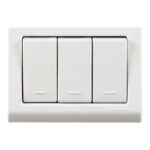 Caixa de Sobrepor com 3 Interruptores Simples 10 A 250 V Tramontina Lizflex Branca – Ref. 57304021 - Miniatura