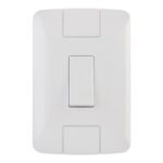 Conjunto 4×2 com 1 Interruptor Paralelo Tramontina Aria 6 A 250 V Branco – Ref. 57241002 - Miniatura