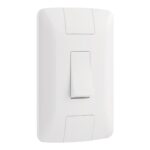 Conjunto 4×2 com 1 Interruptor Simples Tramontina Aria 6 A 250 V Branco – Ref. 57241001 - Miniatura