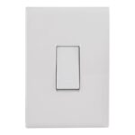 Conjunto 4×2 com 1 Interruptor Simples Tramontina Liz 10 A 250 V Branco – Ref. 57170201 - Miniatura