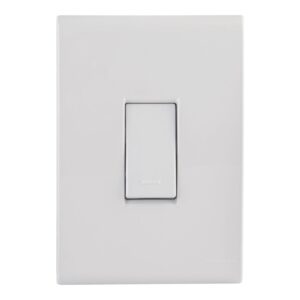 Conjunto 4x2 com 1 Interruptor Simples Tramontina Liz 10 A 250 V Branco – Ref. 57170201