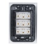 Conjunto 4×2 com 3 Tomadas 2P+T 10 A Tramontina Liz 250 V Branco – Ref. 57170076 - Miniatura