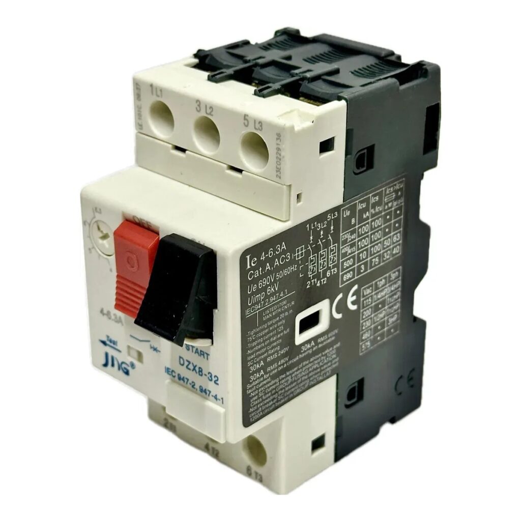Disjuntor Motor DZX8-32 4-6,3 A JNG 12207 – Sibratec 3094