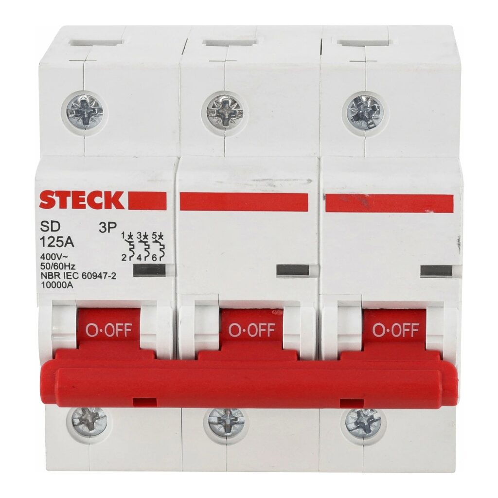 DISJUNTOR TRIPOLAR STECK 125A SD3C125