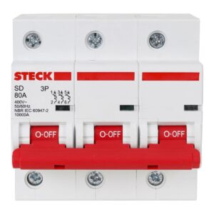 DISJUNTOR TRIPOLAR STECK 80A
