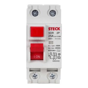 Interruptor Diferencial Residual DR 2P 25 A 30 mA Steck – Ref. SDR22530