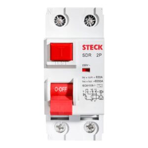 Interruptor Diferencial Residual DR 2P 63 A 300 mA Steck – Ref. SDR263300