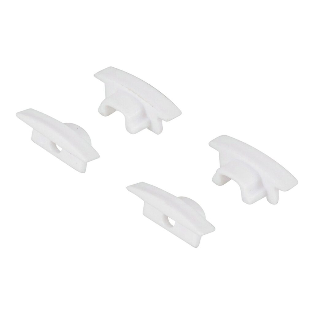 Kit de Tampas para Perfil Slim de Embutir Branco Gaya – Ref. 1208