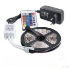 Kit Fita LED RGB 5050 12V 7,8 W/m IP20 Rolo 5 m com Acessórios Gaya – Ref. 9151 - Miniatura