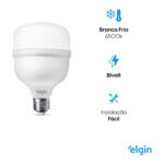 LAMP LED BULBO  BIV  30W  6500K E27 ELGIN * - Miniatura