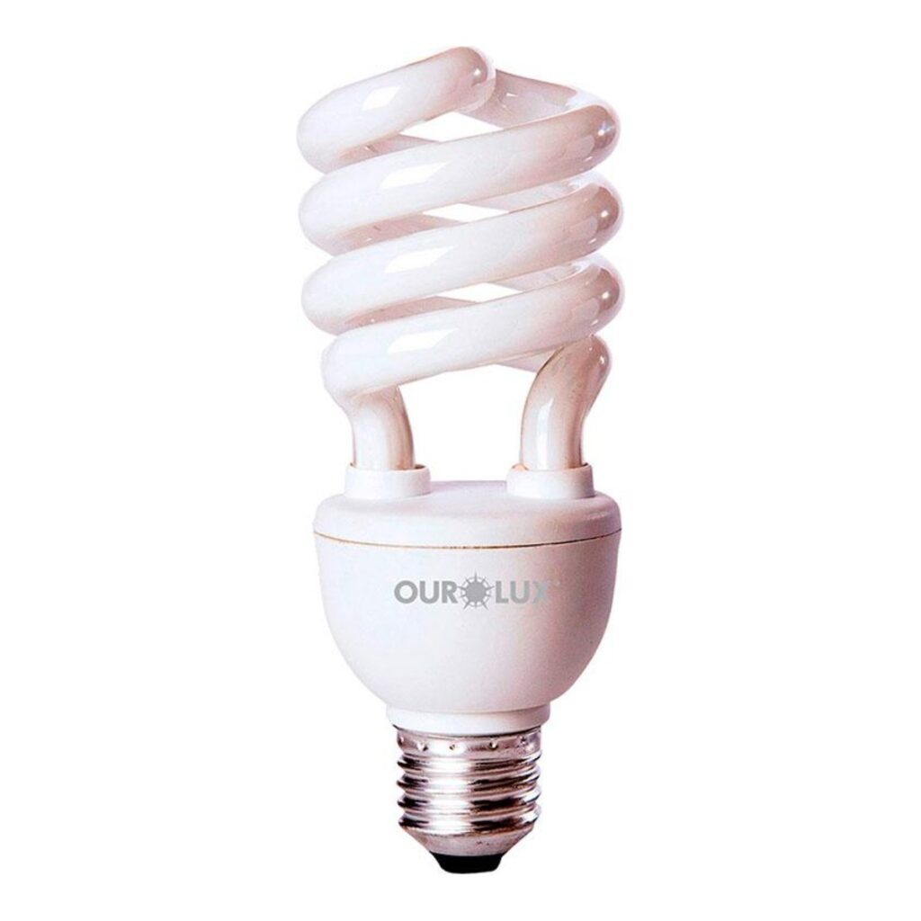 Lâmpada Eletrônica 127V 59W 6400K Espiral E27 – Ourolux