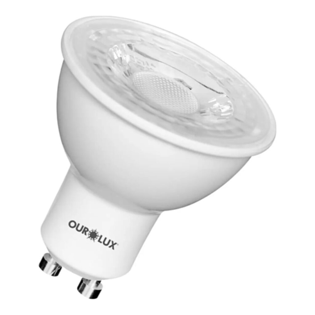 Lâmpada LED Dicroica MR16 4W Bivolt 6500K Ourolux