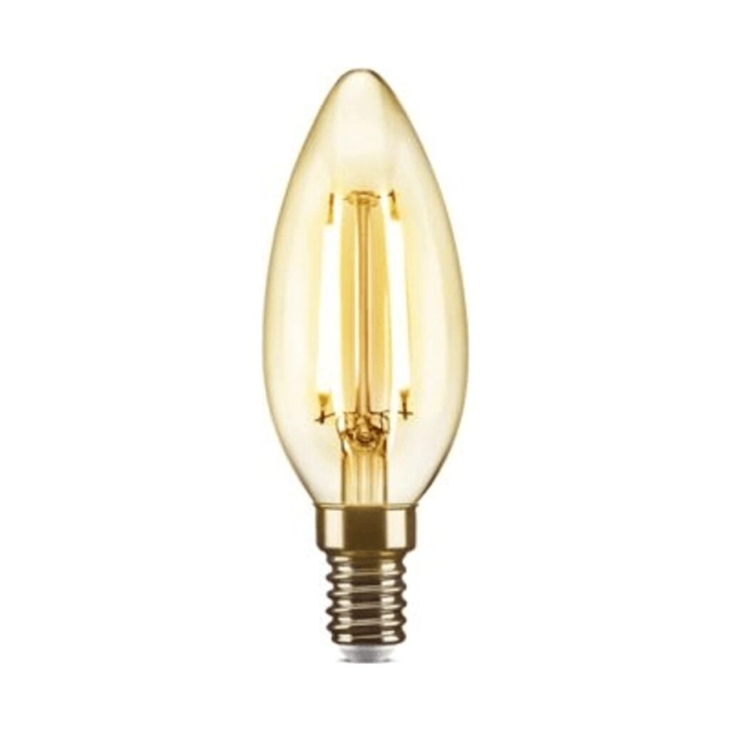LAMPADA LED FILAMENTO VELA 2W 127V AMBAR E14 AVANT