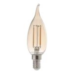LAMPADA LED FILAMENTO VELA CHAMA RETRO 2W AMBAR AVANT - Miniatura