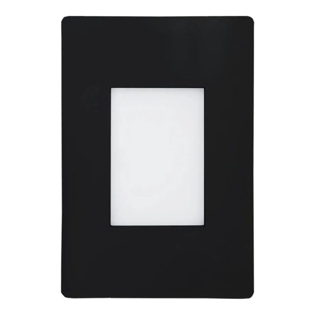 LED BALIZADOR LITTEN PAREDE EMBUTIR 4X2 PRETO 2W  BIV 3000K BLUMENAU
