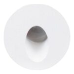 LED BALIZADOR PAREDE EMBUTIR BRANCO REDONDO 2W IP65 BIV 3000K GAYA - Miniatura