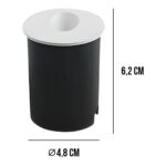 LED BALIZADOR PAREDE EMBUTIR BRANCO REDONDO 2W IP65 BIV 3000K GAYA - Miniatura