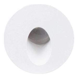 LED BALIZADOR PAREDE EMBUTIR BRANCO REDONDO 2W IP65 BIV 3000K GAYA