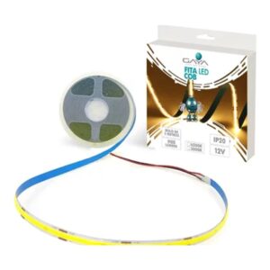 LED FITA COB IP20 9W/M 12V 3000K CT/5M GAYA