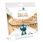 LED FITA  IP20 12W/M 120LED 12V 3000K CT/5M SUPER BRILHO GAYA - Miniatura