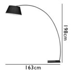 Luminária de Arco Metal/Tecido CL1024 – Newline - Miniatura