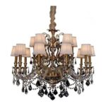 LUSTRE CANDELABRO CARLOTTA JOAQUINA 15L E14 CRISTAL TRANSPARENTE CH8047-15 CHANDELIE - Miniatura