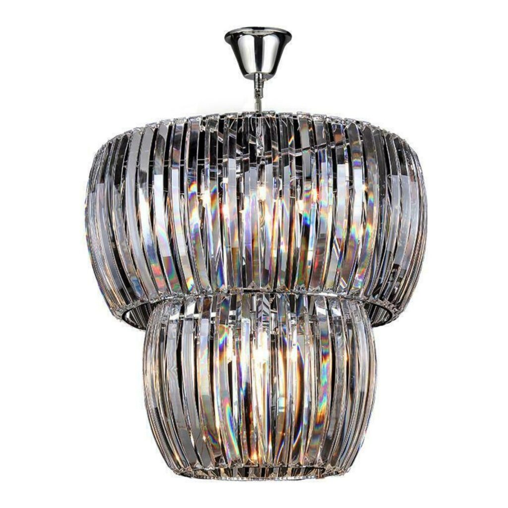 LUSTRE DUBAI 13L G9 DE CRISTAL K9 TRANSPARENTE CH1020-1 CHANDELIE