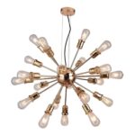 LUSTRE SPUTNIK DOURADO 21L 65CM PD959-DO NEWLINE - Miniatura