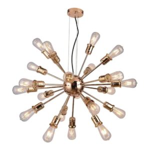 LUSTRE SPUTNIK DOURADO 21L 65CM PD959-DO NEWLINE