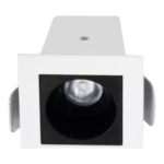 MINI SPOT FOCCO 12º BRANCO E PRETO 3W 2700K - Miniatura