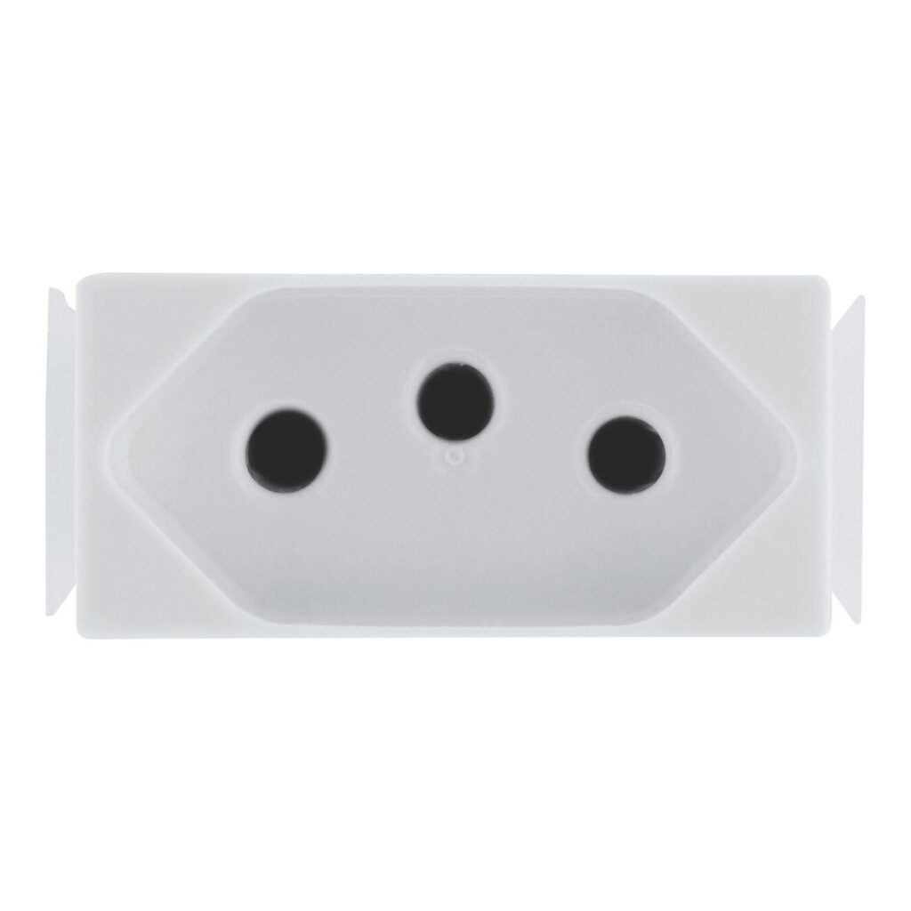 Módulo Tomada 2P+T 20 A Tramontina Aria 250 V Branco – Ref. 57217032