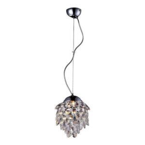PENDENTE AMSTERDÃ 1L E14 DE CRISTAL K9 AMBAR CH70075-A CHANDELIE