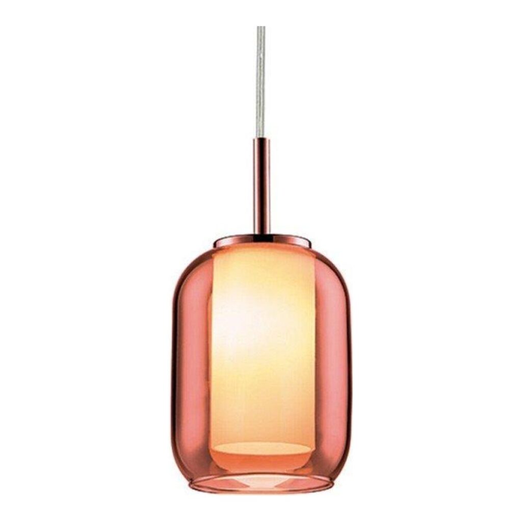 PENDENTE ARAMADO CUPULA VIDRO COBRE 12x16cm PD1222-CO NEWLINE
