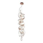 PENDENTE BELLO 6L G9 DE METAL ROSÊ CH2103-1 CHANDELIE - Miniatura