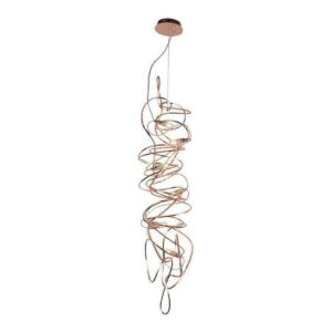 PENDENTE BELLO 6L G9 DE METAL ROSÊ CH2103-1 CHANDELIE