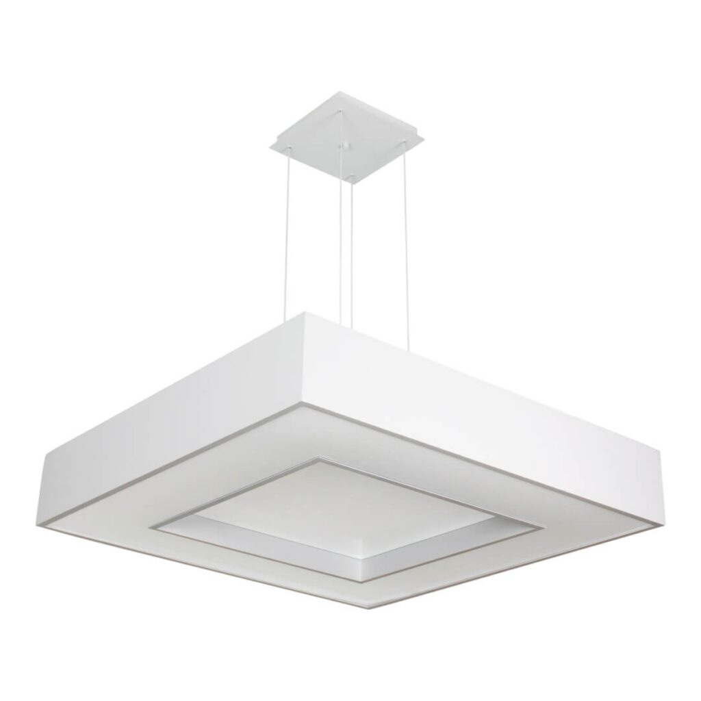 PENDENTE CHESS QUADRADO BRANCO 60cm 181BT NEWLINE