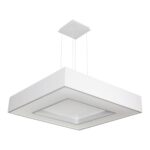 PENDENTE CHESS QUADRADO BRANCO 60cm 181BT NEWLINE - Miniatura