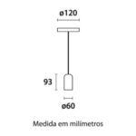 PENDENTE CONCRETO URBAN E27 BLUMENAU - Miniatura