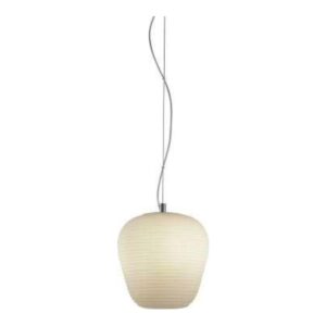 PENDENTE COTTON VIDRO COLMEIA FRISADO 20CM x 23,5CM BRANCO AC003 BELLA