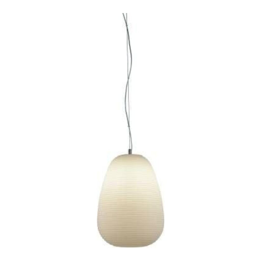 PENDENTE COTTON VIDRO COLMEIA FRISADO 24,5CM x 36,5CM BRANCO AC002 BELLA