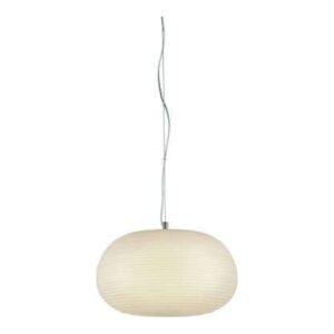 PENDENTE COTTON VIDRO COLMEIA FRISADO 34CM x 23,5CM BRANCO AC001 BELLA