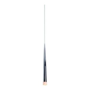 PENDENTE FILL CONICO METAL VIDRO CROMO BRANCO 60x5cm JO1096 BELLA