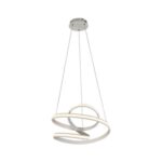 PENDENTE FLAT LED 30W BIV 3000K ALUMINIO BRANCO CH8594-2 CHANDELIE - Miniatura