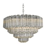 PENDENTE FONTANA 9L E14 DE VIDRO SOPRADO CH3392-6 CHANDELIE - Miniatura