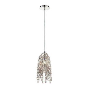 PENDENTE GLAMOUR 1L G9 DE CRISTAL CONHAQUE CH2094-1 CHANDELIE